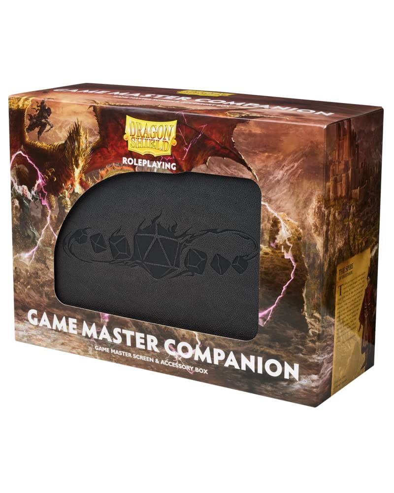 Arcane Tinmen Dragon Shield RPG – Game Master Companion: Iron Grey - Durable & Sturdy – Screen & Accessory Box – Dungeon Master Accessory - Tabletop RPG TTRPG – Dungeons & Dragons DND D&D (AT-50010)