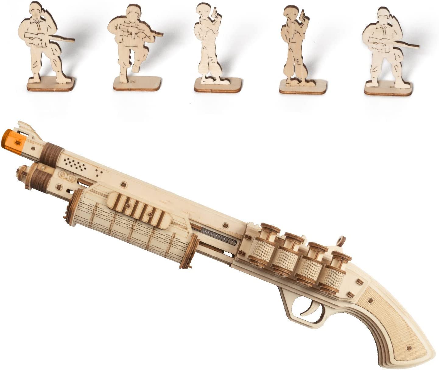 ROELQ501 Robotime ROKR Justice Guard Gun Terminator M870 3D Wooden Kit