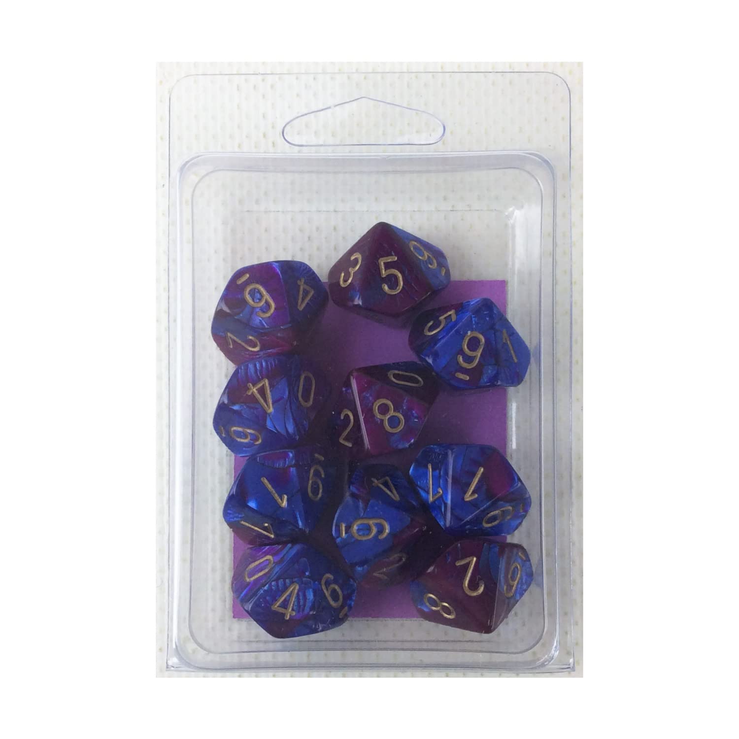 d10 Clamshell Gemini Blue and Purple with Gold (10)