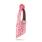 TeeTurtle - Plushie Tote Bag - Strawberry Cats - From the creators of the Original Reversible Octopus Plushie - Take Your Plush Pal Wherever You Go!