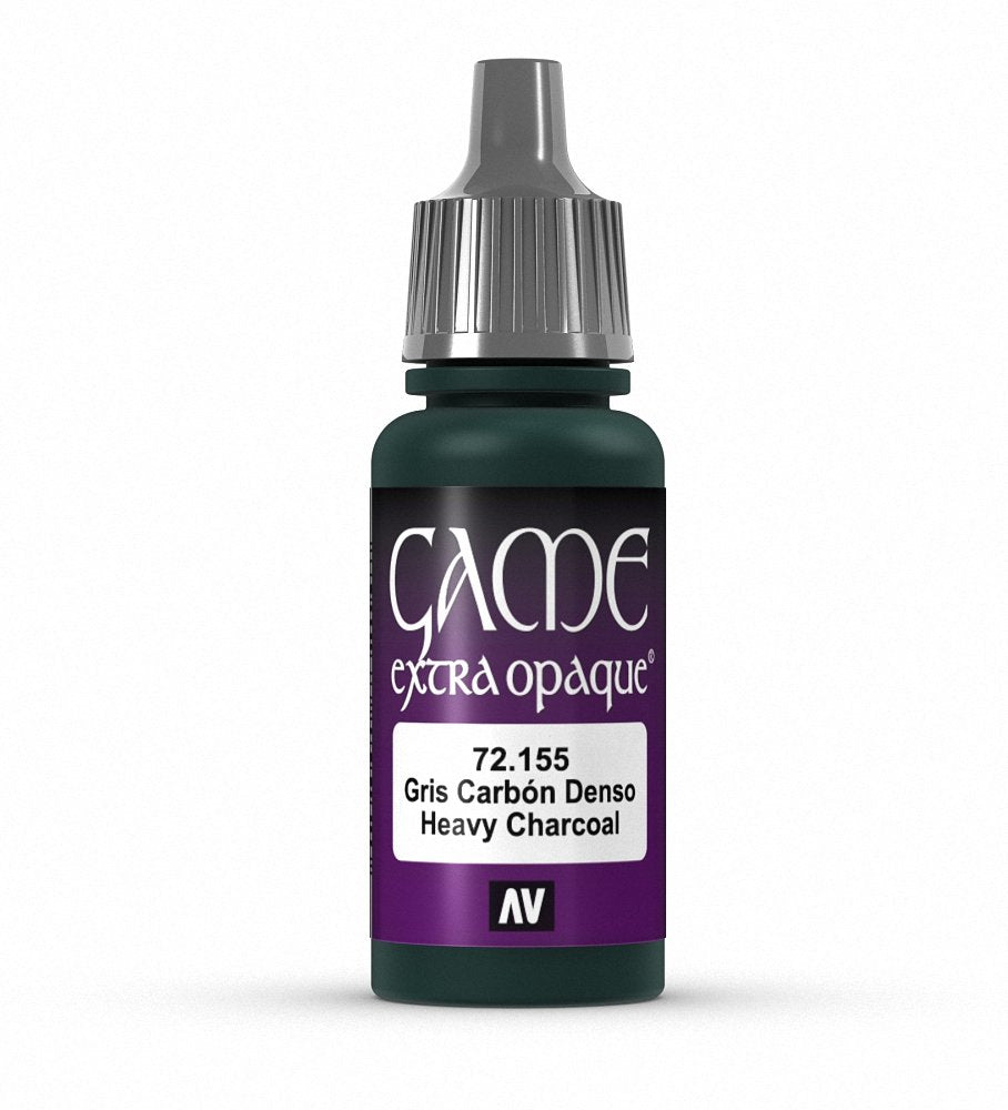 Vallejo Game Color Heavy Charcoal X-Opaque Paint, 18ml