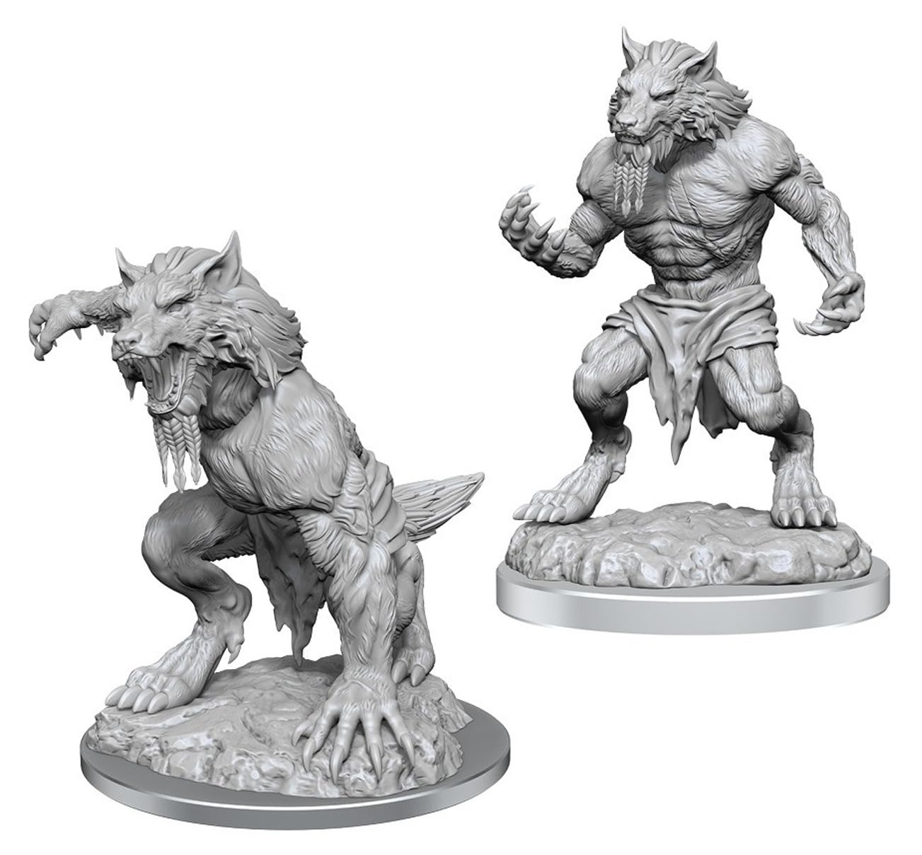 Critical Role Unpainted Miniatures: Fey Werewolves