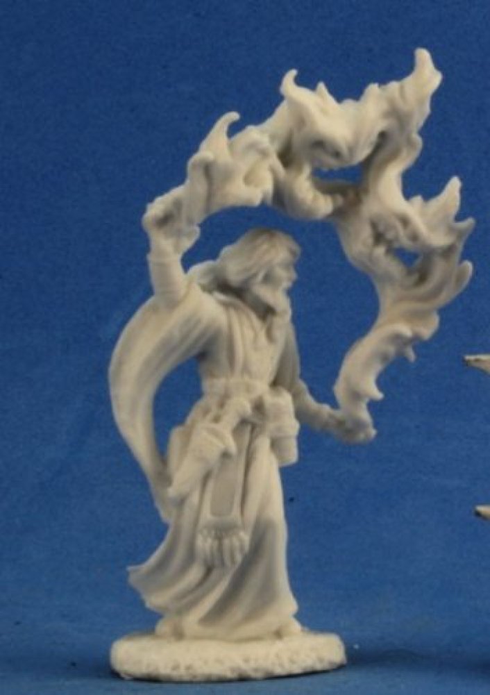 Reaper RPR77222 Aaron, Wizard Miniature Dark Heaven Bones Miniatures