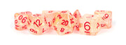 16mm Resin Flash Dice Poly Dice Set: Red