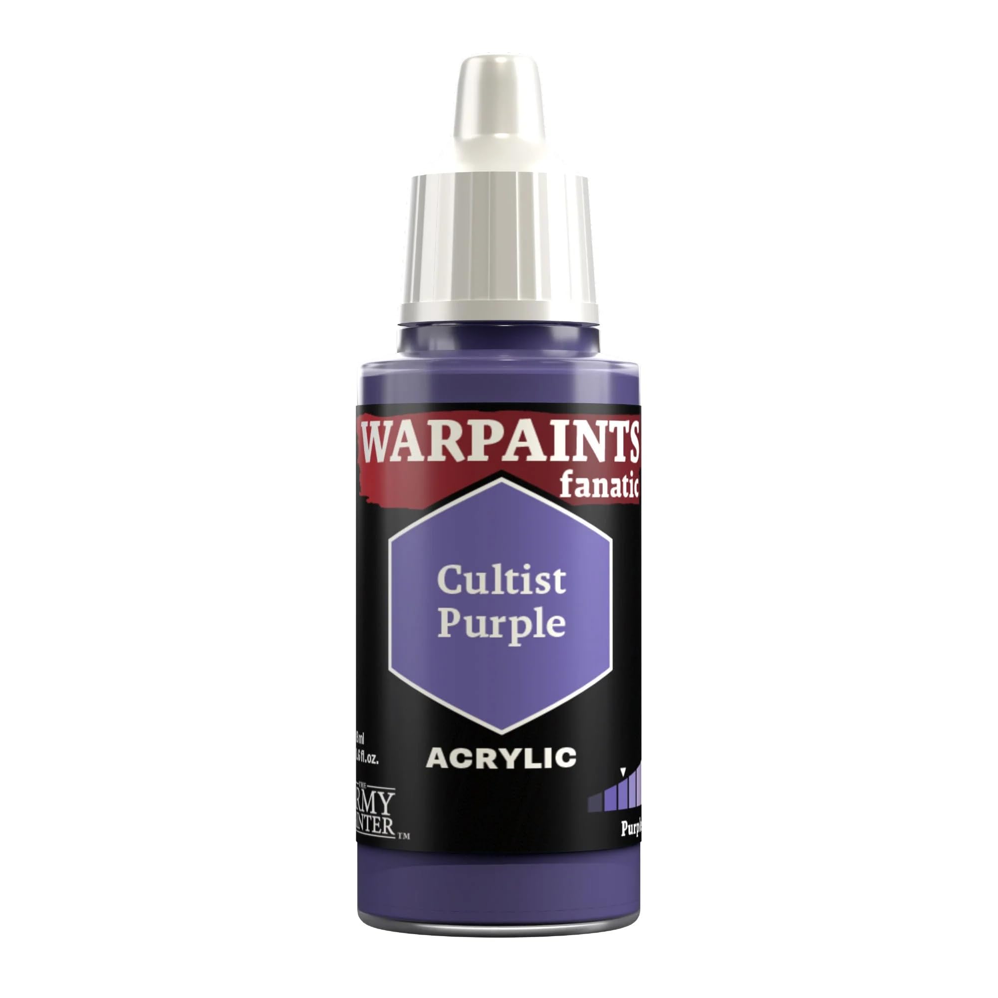 The Army Painter Pinks & Purples Warpaints Fanatic 18ml Acrylic Paints (Cultist Purple)