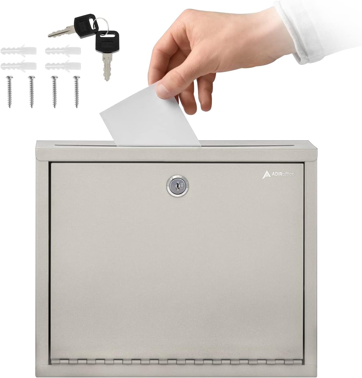 Large Size Steel Multi-Purpose Beige Drop Box