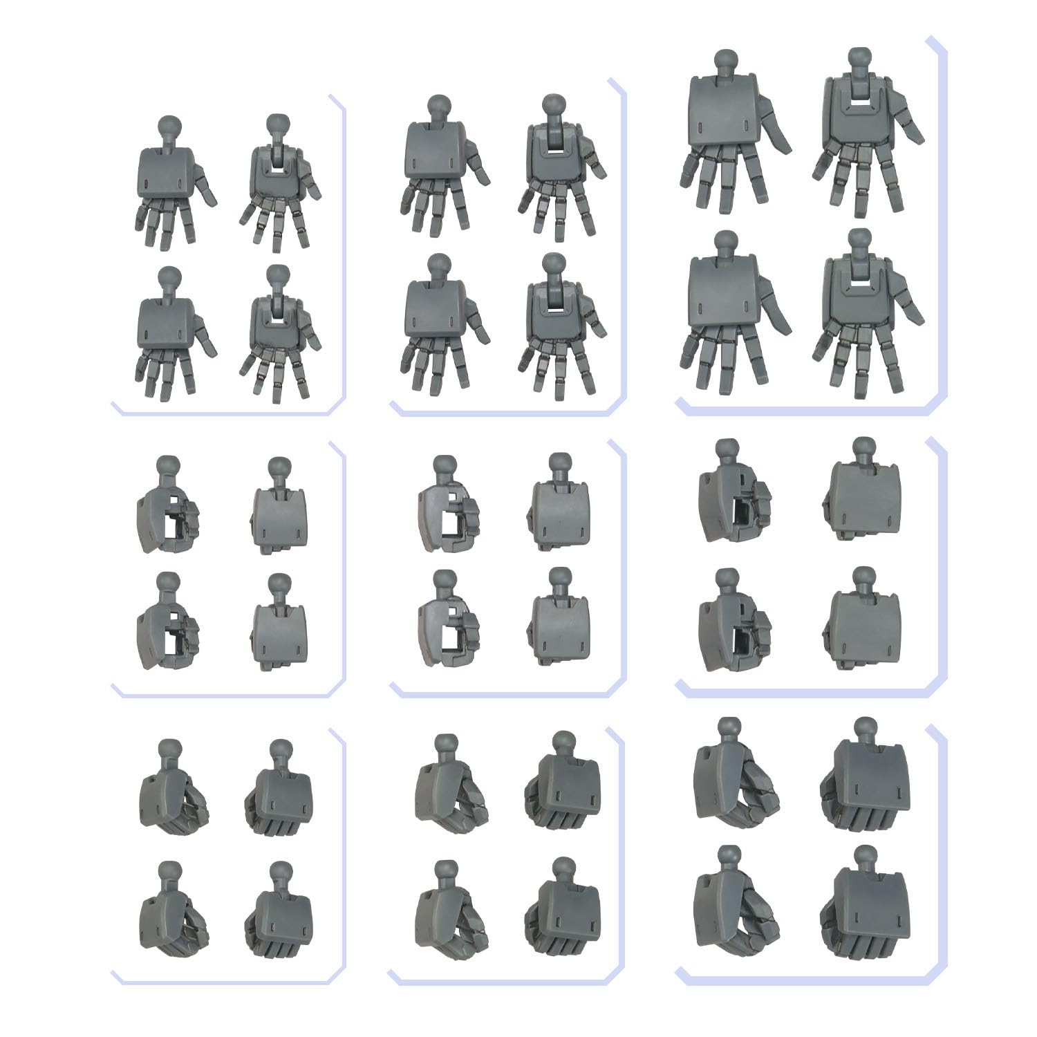 Bandai Hobby - #03 Option Parts Set Gunpla 03 (Build Hands Rectangular Shape), Bandai Spirits Model Kit