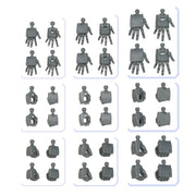 Bandai Hobby - #03 Option Parts Set Gunpla 03 (Build Hands Rectangular Shape), Bandai Spirits Model Kit