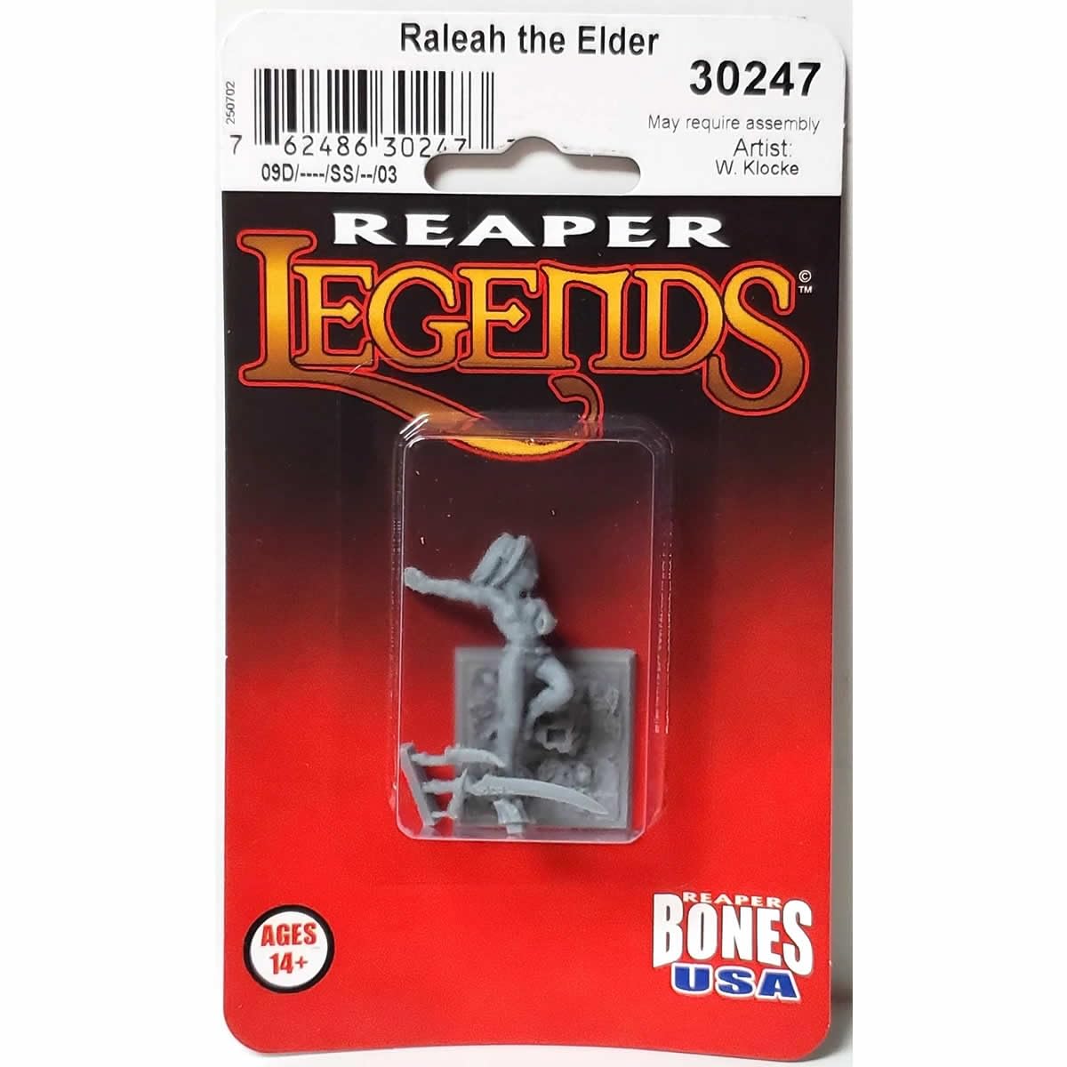 Reaper Raleah The Elder Miniature Figure 25mm Heroic Scale Bones USA Miniatures