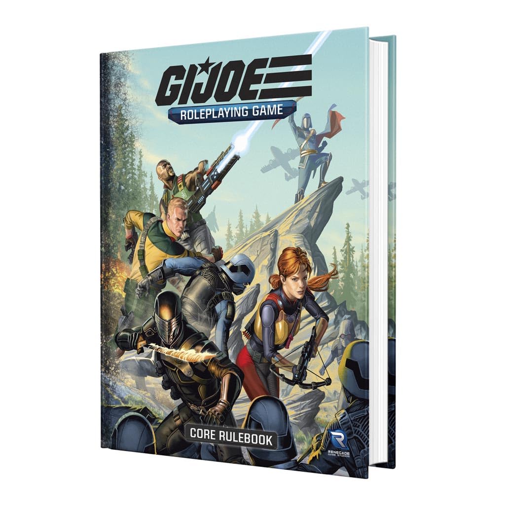 Renegade Game Studios G.I. Joe Roleplaying Game Core Rulebook, Full color hardcover book, Create your own G.I. JOE character