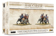 Warlord Roman Britain Hail Caesar Epic Battles: Carthaginian War Elephants Tabletop Miniatures - Plastic Paintable Roman Britain Soldiers Set, Table Top Military Minifigures for Adults