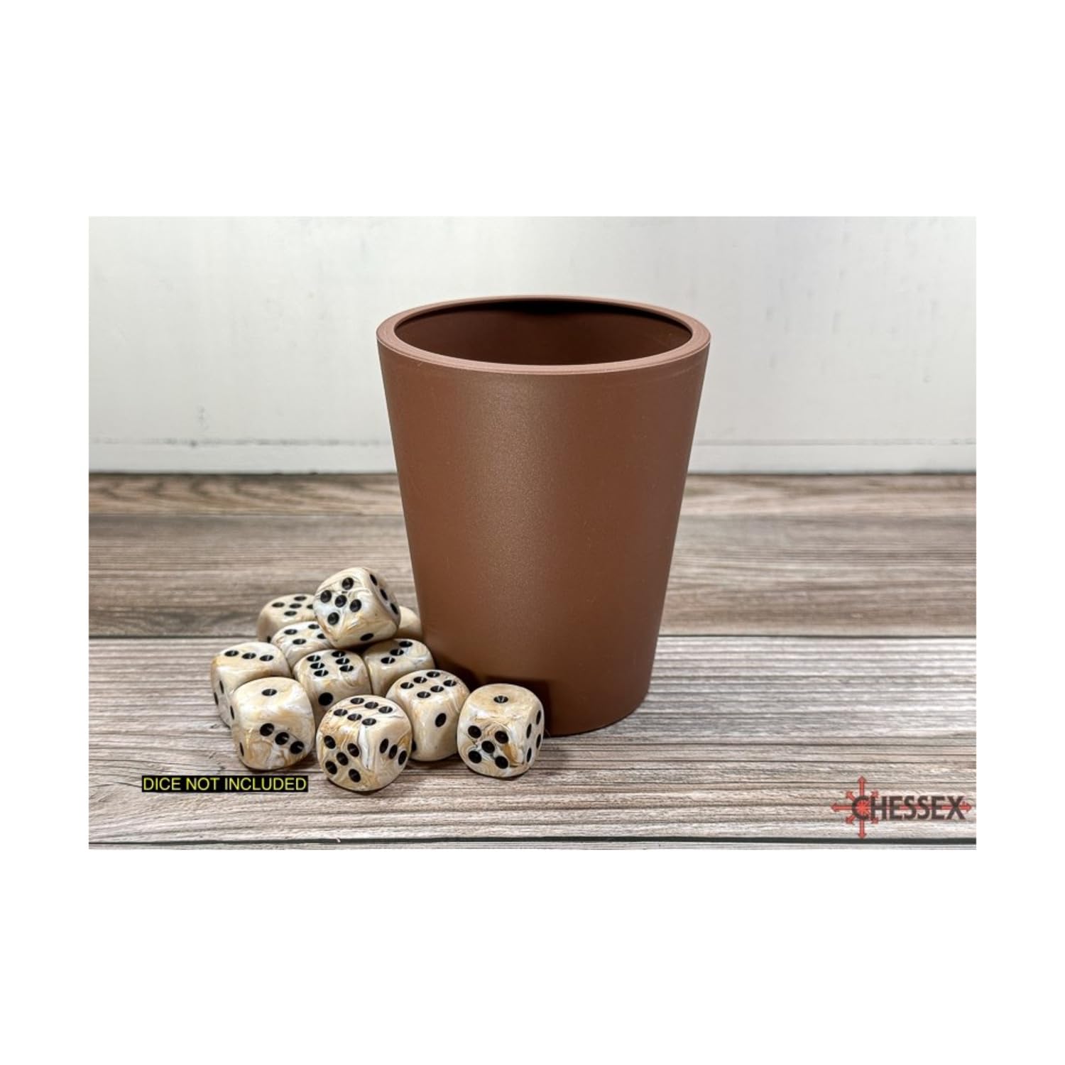 Flexible Dice Cup - Brown