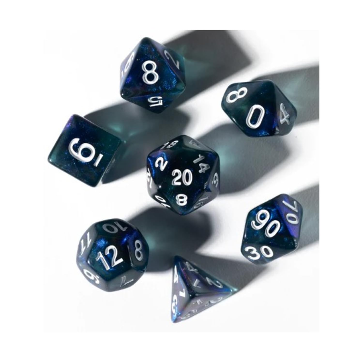 Sirius Dice Poly Set - Unearthed Treasure - Sapphire (8)