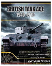 Compass Games British Tank Ace 1940-45, World War II Solitaire Board Game, for Adults 18+