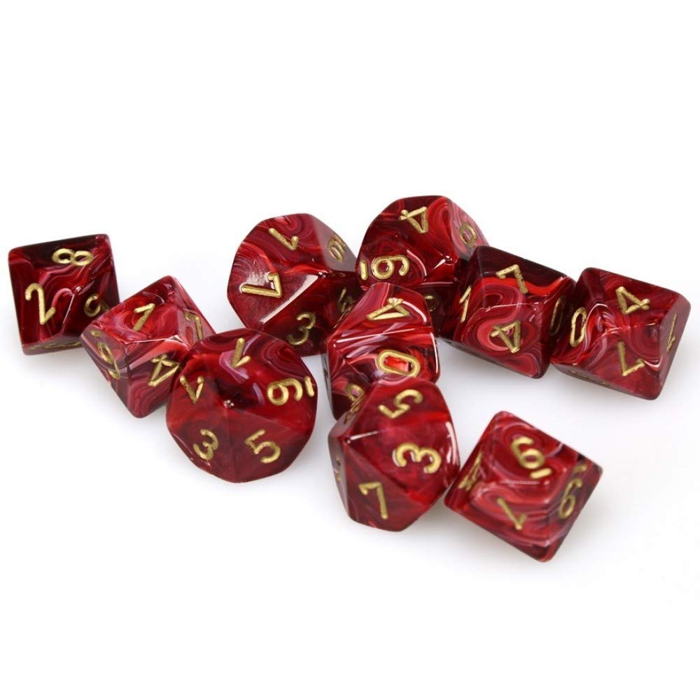 d10 Clamshell Vortex Burgandy with Gold (10)