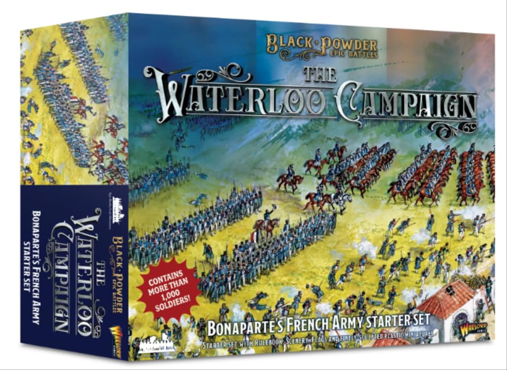 Warlord Games Wargames Delivered Black Powder Epic Battles Waterloo: Bonaparte's French Army War Game - Role Playing Strategy Board Games for Adults, Table Top 19th Century Strategic Wargaming Kit