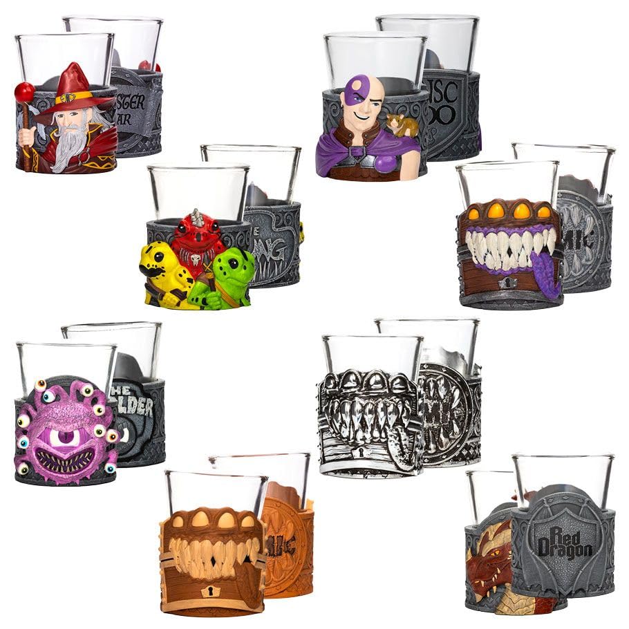 Sirius Dice SDZ200301 D&D Mini Dice Cups PDQ Role Playing Game Pack of 12