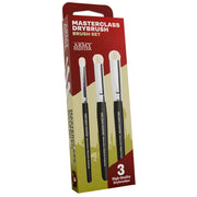 The Army Painter, Masterclass Drybrush Set, 3 Sizes Hobby Drybrushes, Goat Hair Brush Set: 15mm Mighty Drybrush, 12mm Moderate Drybrush, 7mm Miniature Drybrush for Tabletop Roleplaying