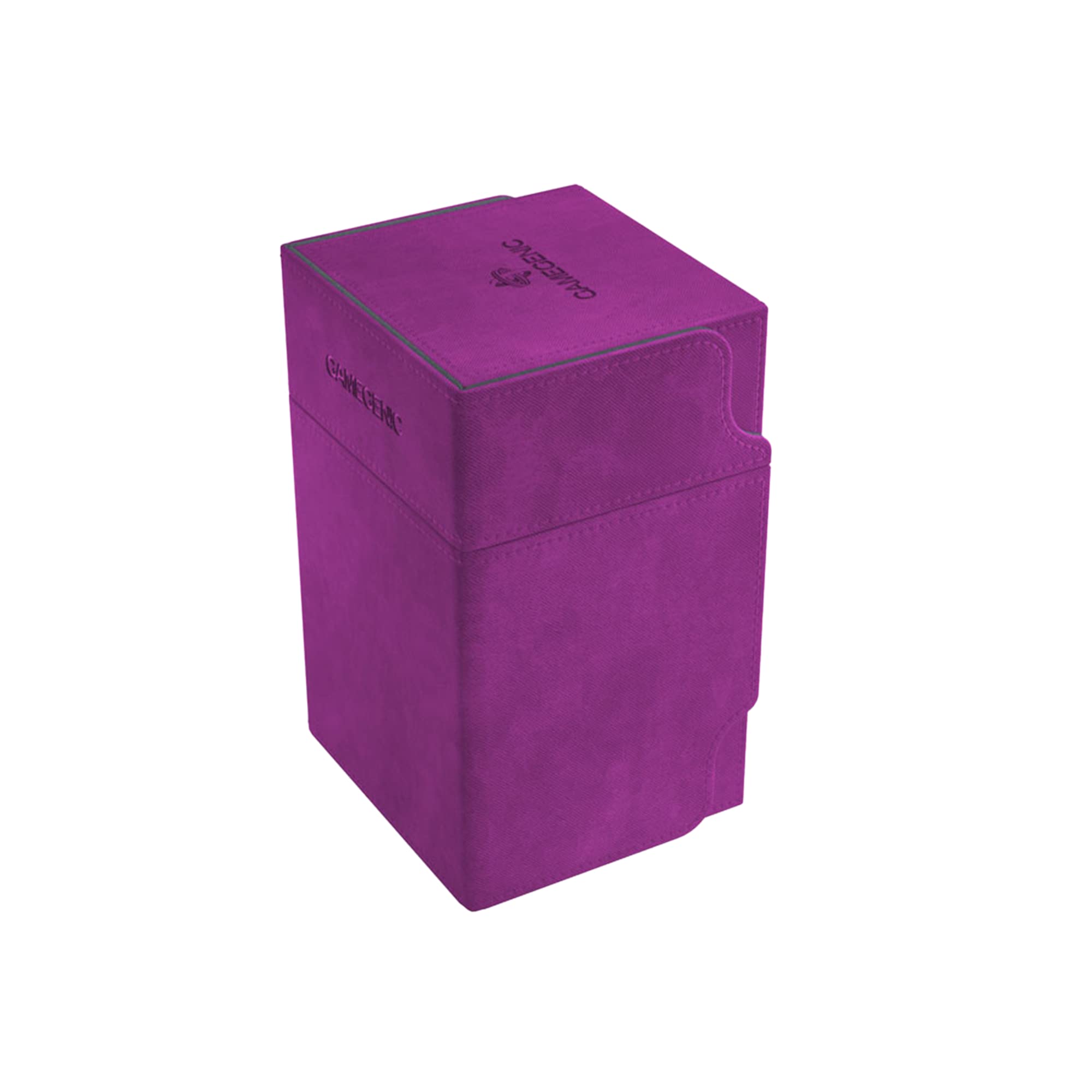 GameGenic Deck Box – Watchtower XL Purple 100CT – Durable and Sturdy TCG, OCG, CCG Card Storage – Compatible with Pokemon, Yugioh, Commander, and MTG Magic: The Gathering Cards