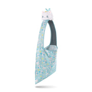 TeeTurtle - Plushie Tote Bag - Angel Cats - From the creators of the Original Reversible Octopus Plushie - Take Your Plush Pal Wherever You Go!
