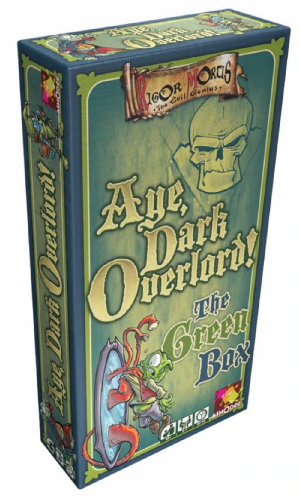 Asmodee Aye, Dark Overlord! The Green Box Party Game | Humorous Fantasy Card Game | Fun Storytelling Game for Adutls and Teens | Ages 14+ | 4-7 Players | Average Playtime 30 Minutes | Made