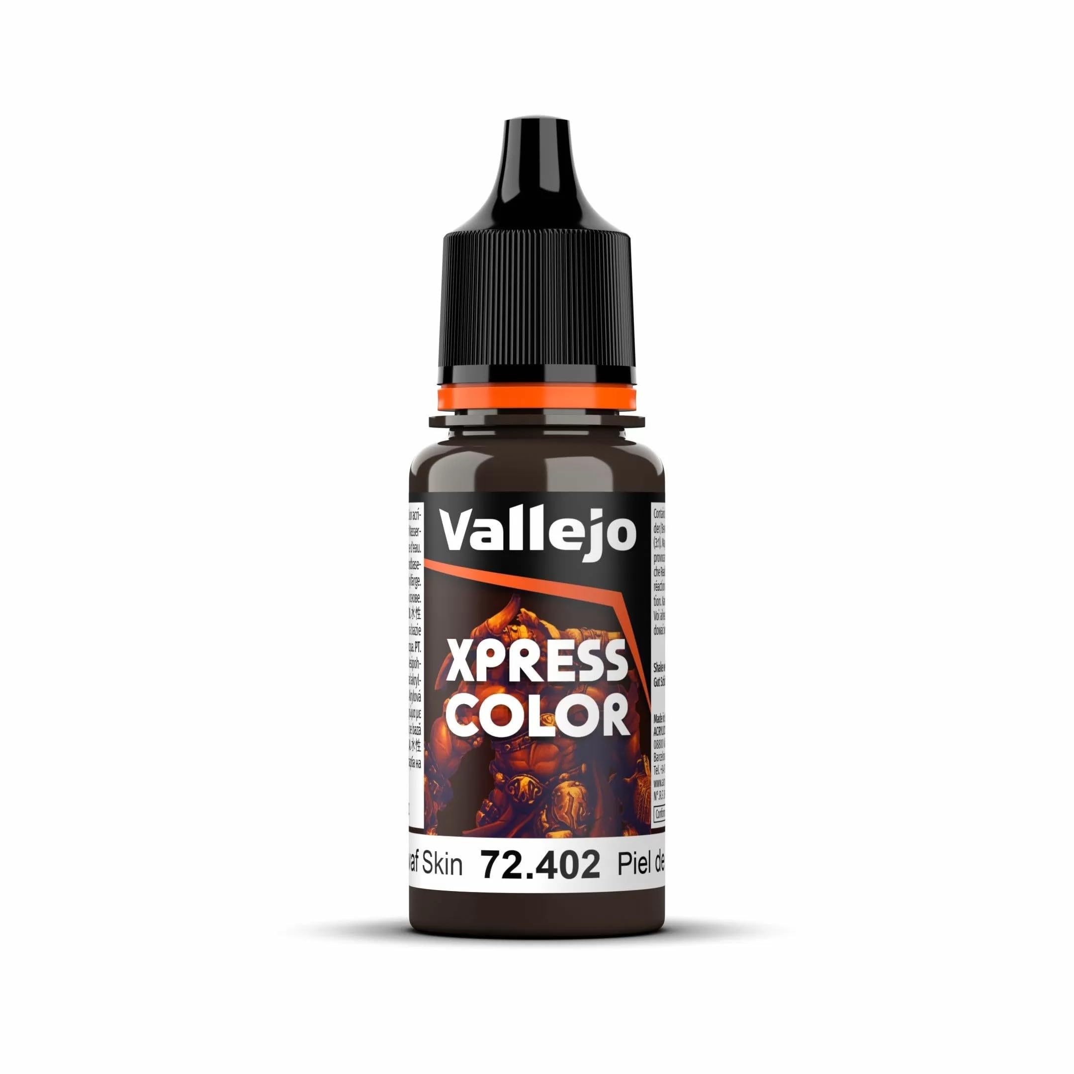 Vallejo - Xpress Color | Dwarf Skin 18 ml. (0.6 fl.oz.) | Speedy Application and Drying | Vibrant and Saturated Tones | Allows Colors to Flow Easily over the Miniature Surface