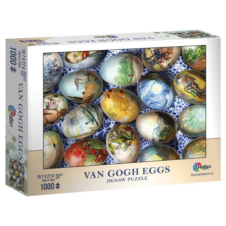 Mchezo 1000 Piece Jigsaw Puzzle: Van Gogh Eggs Gemmed Antique Puzzle for Adults