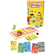 Katamino Family | Wooden Brain Teaser Puzzle Game for Kids and Parents | Educational Board Games for Toddlers and Kids of All Levels | Over 1000 Pentomino Combos | Ages 3+ | 1-2 Players | 10 Min