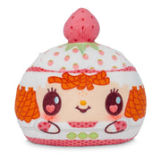 TeeTurtle Strawberry Shortcake Valentine's Day Present Reversible Plushie - 4-Inch Two-Sided Flip Plush Toy with Embroidered Details - Cute Mini Collectible Plush for Kids, Teens, and Adults