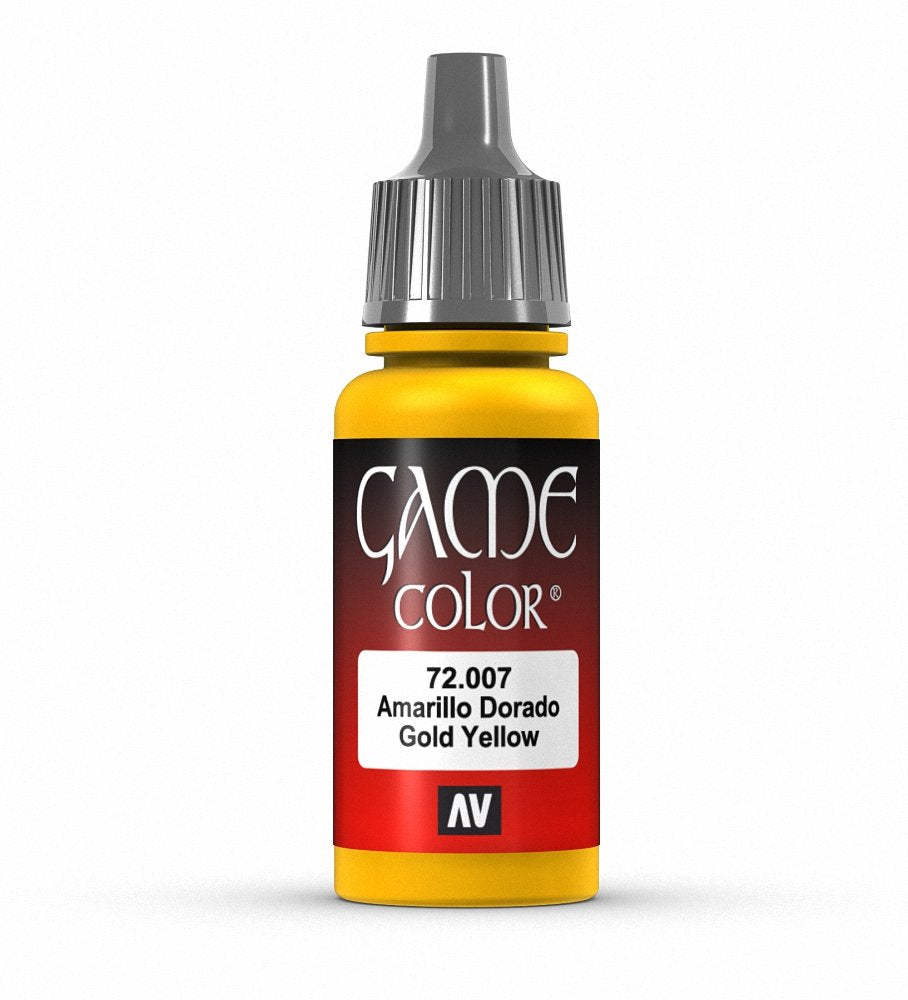 Vallejo Game Color Gold Yellow Paint, 18ml