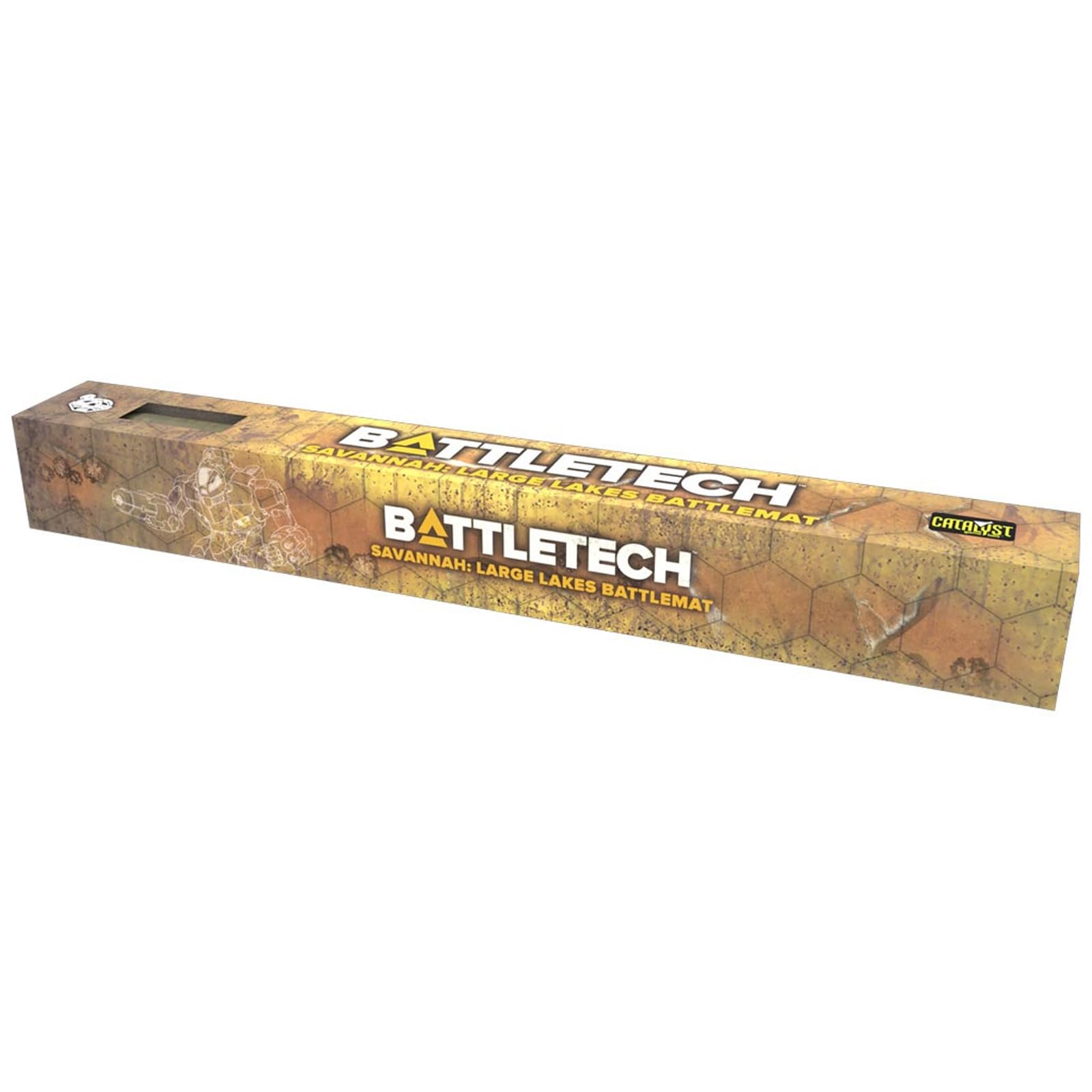 Catalyst Game Labs, BattleTech BattleMat: Savannah - Large Lakes/Box Canyon - Ages 14 and Up