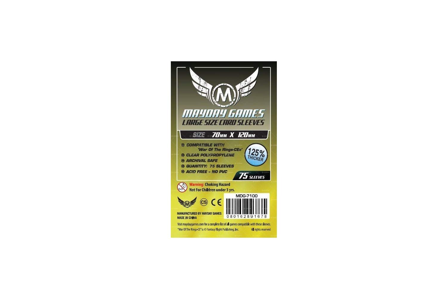 Mayday Games Tarot Card Sleeves (70x120mm) - 75 Premium