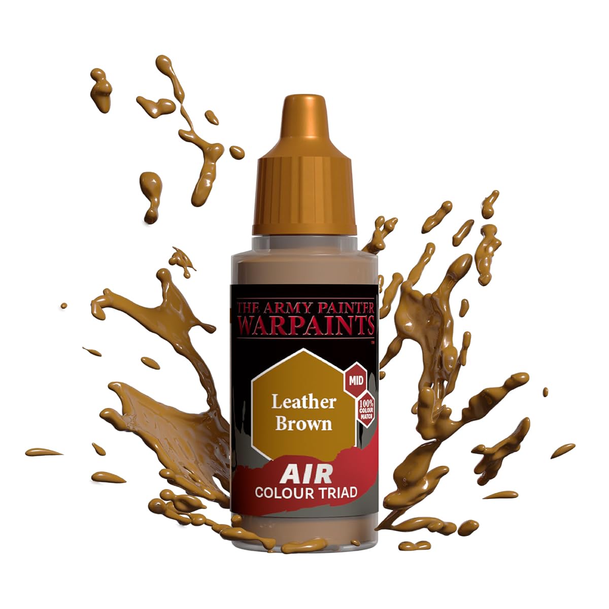 Warpaints: Acrylics: Air Leather Brown – 1x 18ml Acrylic Paint by The Army Painter Hobby Paint – Dungeons and Dragons Miniatures, Warhammer 40K Miniatures, Models – TTRPG D&D DND