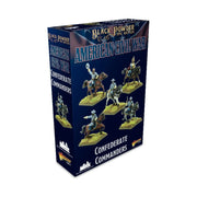 Warlord Black Powder Epic Battles American Civil War Confederate Commanders Tabletop Miniatures - Plastic Paintable Miniature 1700-1900 Soldiers Set, Table Top Military Minifigures for Adults