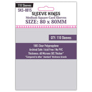 Sleeve Kings Medium Square Card Sleeves (80x80mm) - 110 Pack, 60 Microns