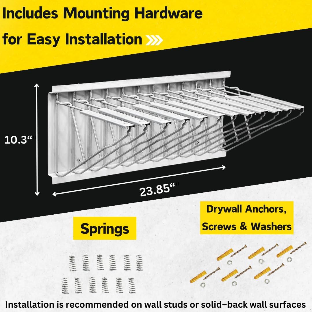 Large File Pivot Wall Rack for Blueprints, White