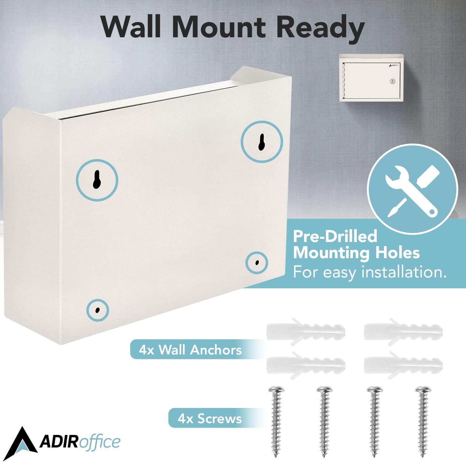 Wall Mountable Medium Size Steel Multi-Purpose Suggestion Drop Box