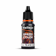 Vallejo - Xpress Color | Gloomy Violet 18 ml. (0.6 fl.oz.) | Speedy Application and Drying | Vibrant and Saturated Tones | Allows Colors to Flow Easily over the Miniature Surface