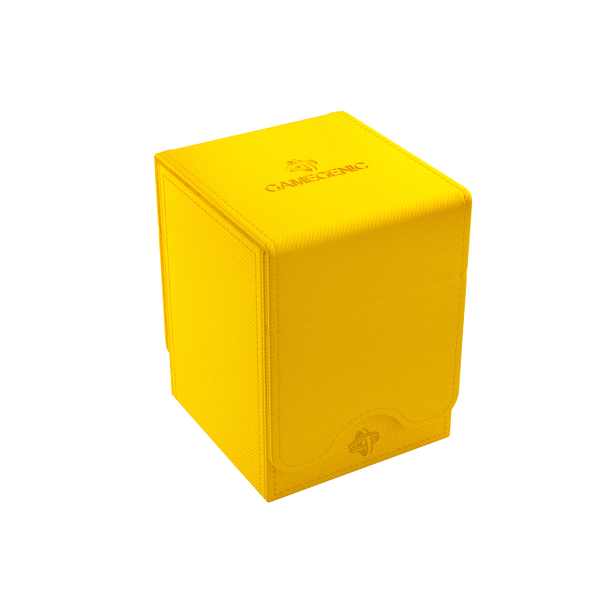 GameGenic Deck Box – Squire XL Yellow 100CT – Durable and Sturdy TCG, OCG, CCG Card Storage – Compatible with Pokemon, Yugioh, Commander, and MTG Magic: The Gathering Cards