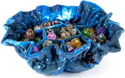 FanRoll by Metallic Dice Games Velvet Compartment Dice Bag with Pockets: Galaxy, Role Playing Game Dice Accessories for Dungeons and Dragons
