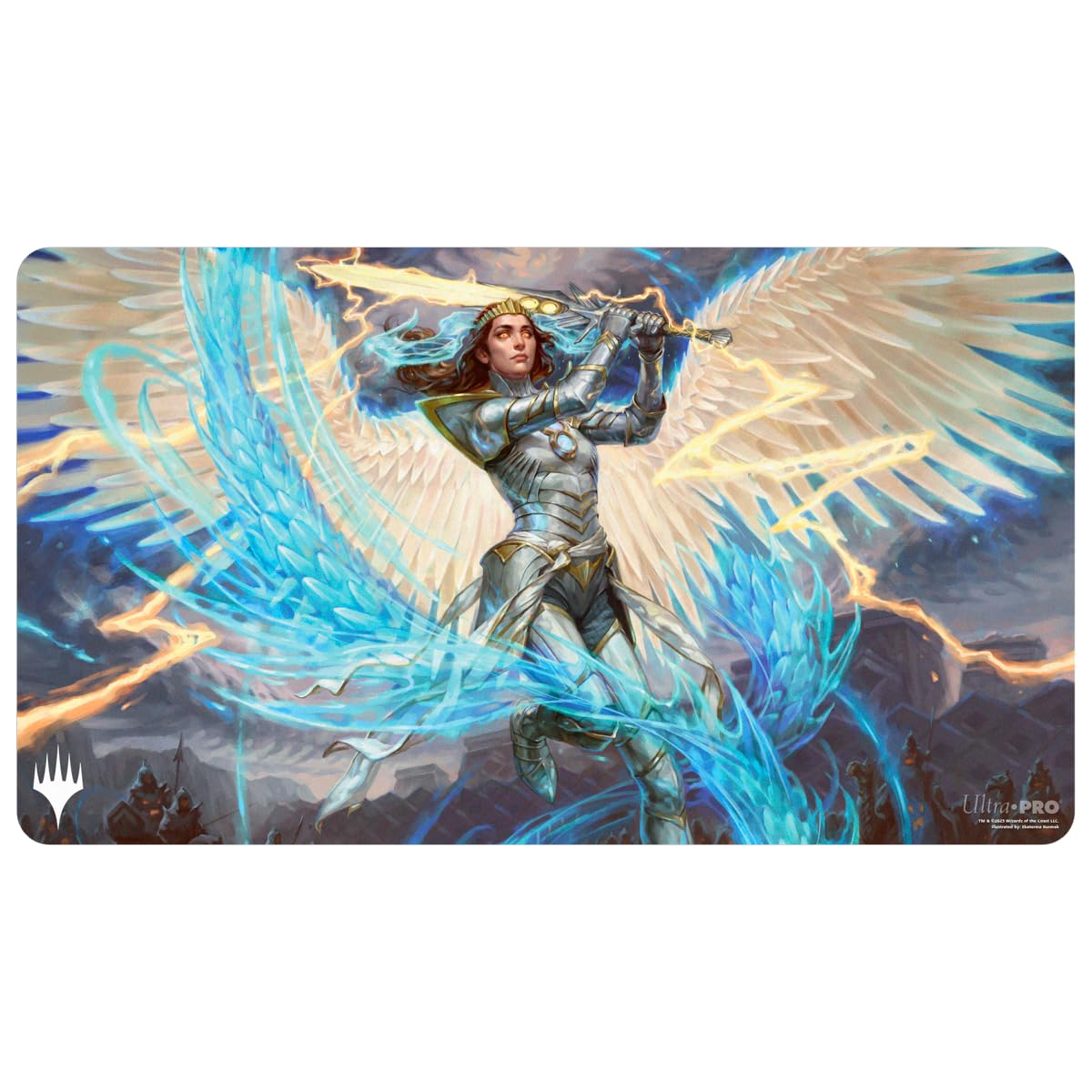Ultra PRO - Tarkir Dragonstorm Elspeth, Storm Slayer Playmat for Magic: The Gathering | Gaming Table Mat, Card Game Accessory, TCG Playmat, Tabletop Gaming Mat, Collectible Card Game Mat