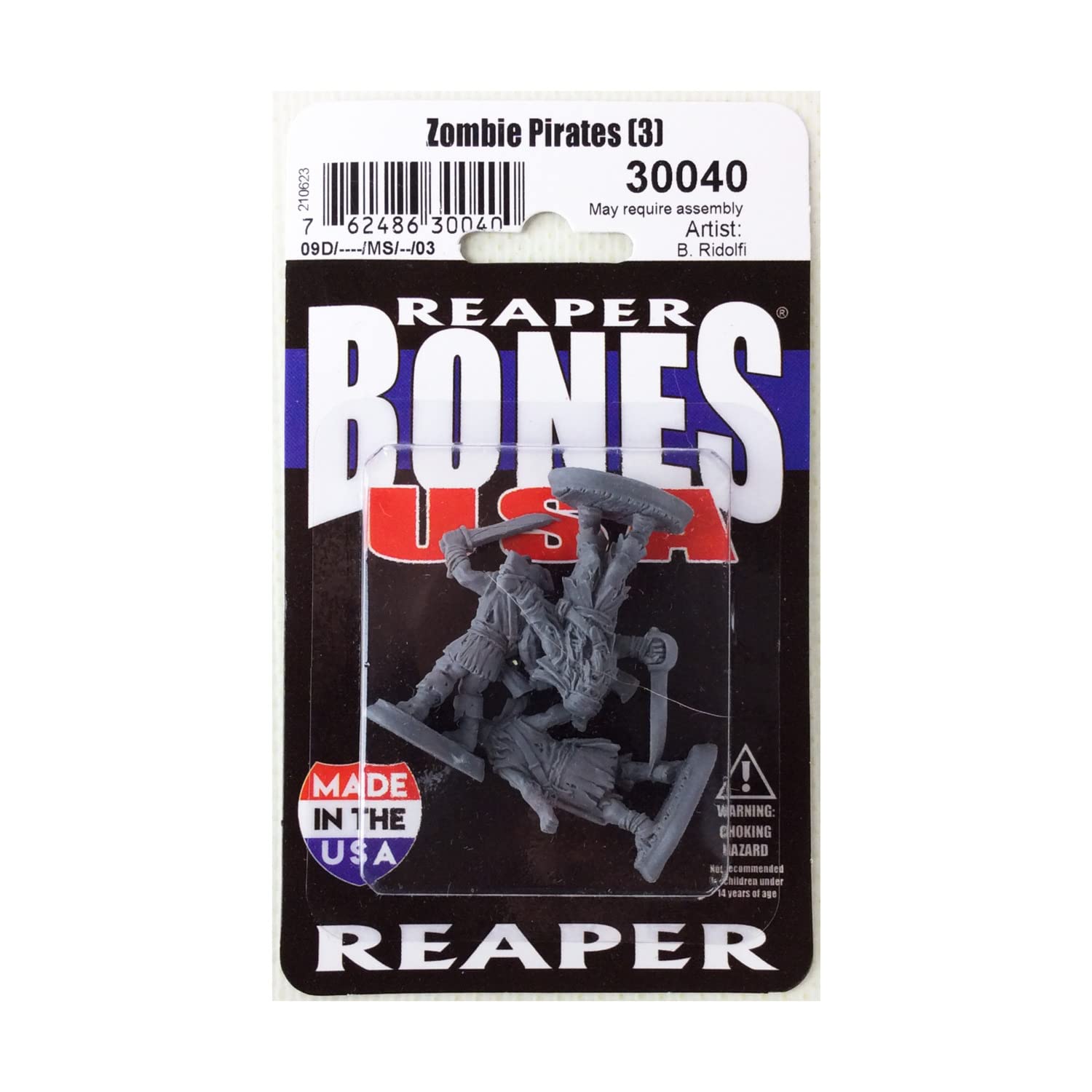 Dark Heaven Legends Zombie Pirates Miniature Figure 25mm Heroic Scale Reaper Bones USA Reaper Miniatures