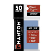 Phantom Sleeves: Rust Size 54 x 80mm: Matte Front/Back - 50 Pack - Transparent Protective Card Sleeves for Board Games, Trading Cards & Card Games