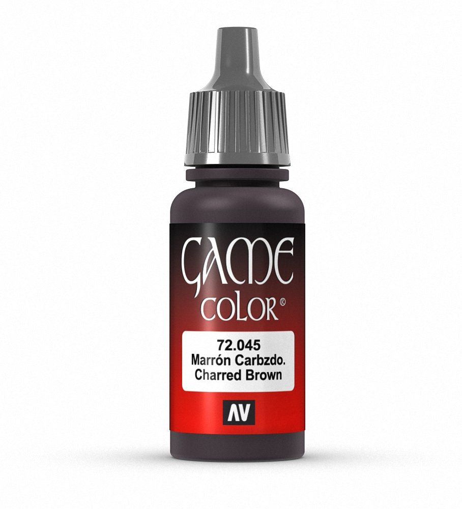 Vallejo Game Color Charred Brown Paint, 18ml