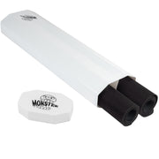 Dual Playmat Tube - Monster Protectors Prism-Shaped Play Case Holds Two Playmats at Once - Won't Roll Off Surface and Easy in and Out Design- Add Your Own Designs on Marker Surface!