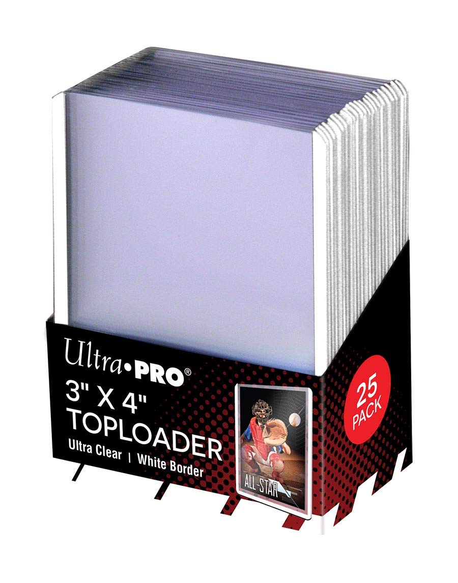 Ultra Pro 3" X 4" White Border Toploader 25ct