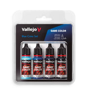 Vallejo - Blue Color Set | Game Color | Contains 4 Bottles x 18 ml (0.60 fl.oz.)