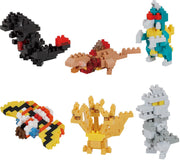 Nanoblock - Godzilla Assortment 1 (Blind Box Complete Set), mininano Series Building Kit