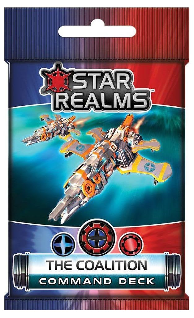 Star Realms Command Deck: The Coalition – Command Deck – Card Games for Adults Kids Family – 18 Cards per Pack