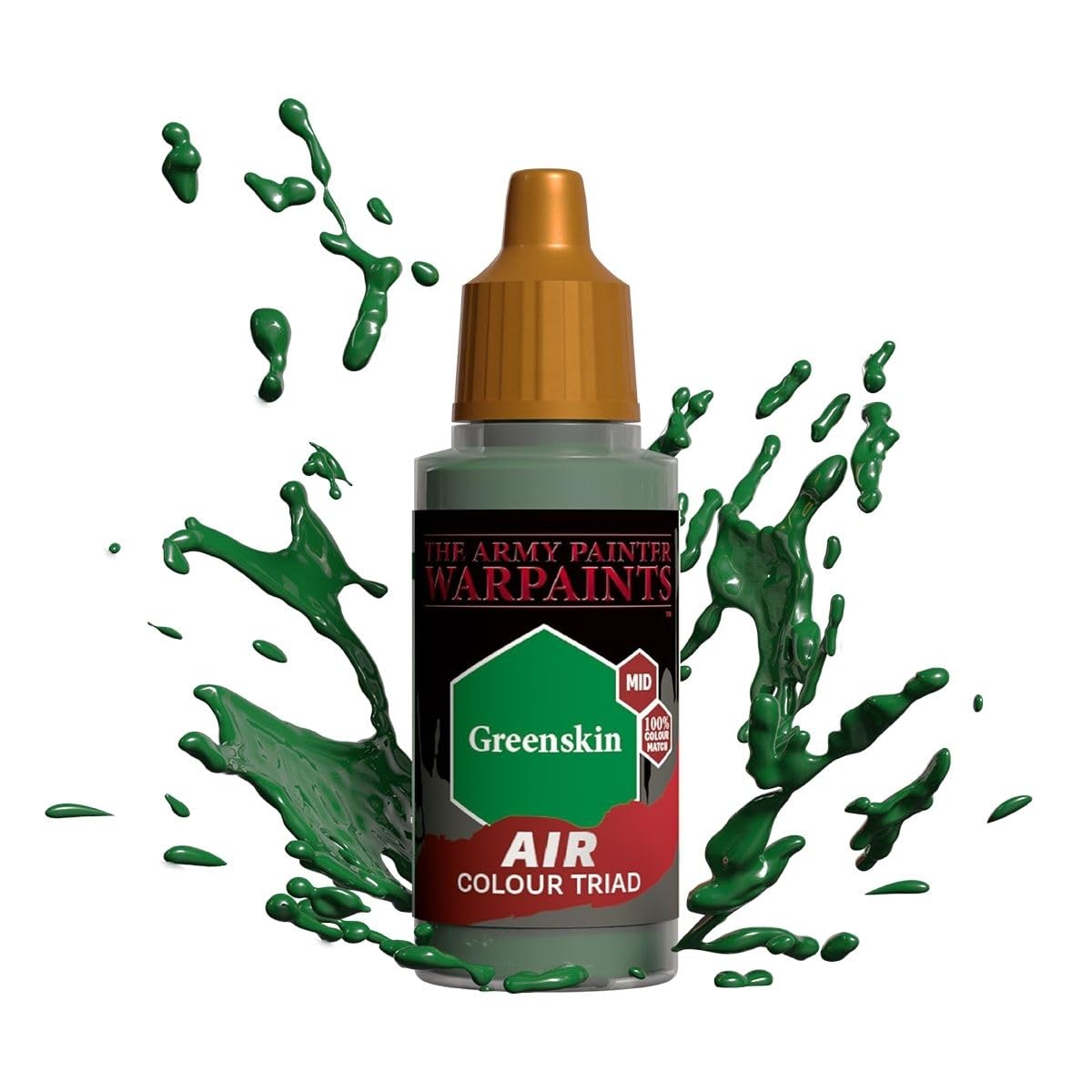 Warpaints: Acrylics: Air Greenskin – 1x 18ml Acrylic Paint by The Army Painter Hobby Paint – Dungeons and Dragons Miniatures, Warhammer 40K Miniatures, Models – TTRPG D&D DND